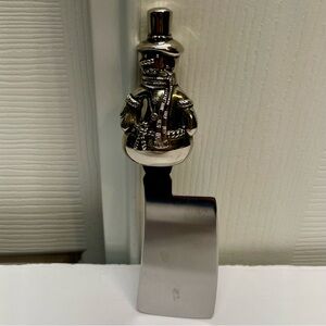 Wallace Silversmiths Silver Plated Holiday Snowman Cheese/ Butter Spreader